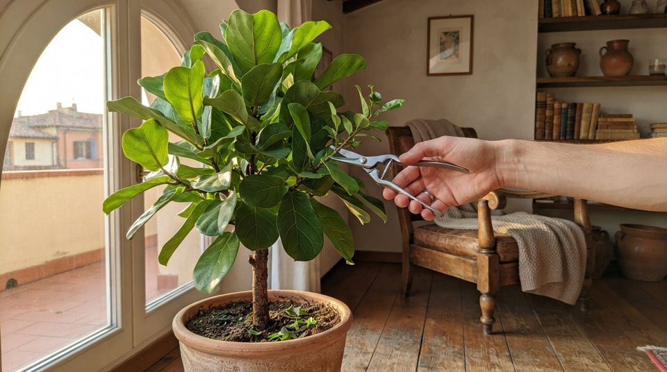 Ficus e piante d'appartamento: si possono potare?