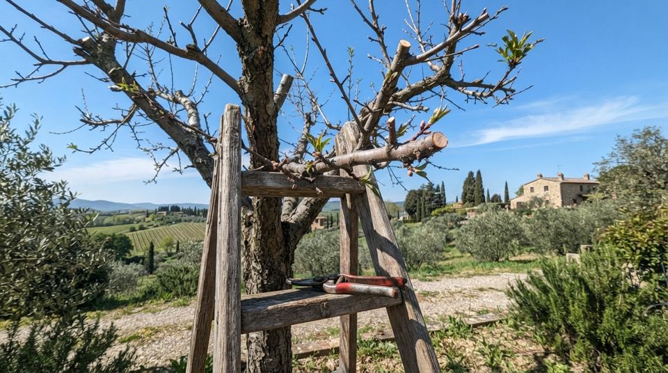 Pesco e albicocco: potatura verde e potatura invernale