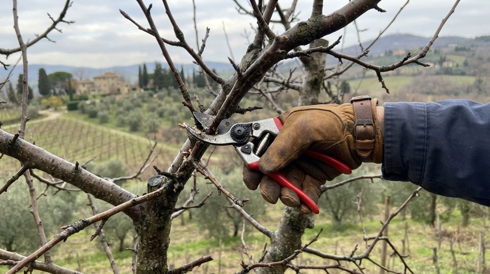 Potare il melo in inverno: forma, rami da frutto e succhioni