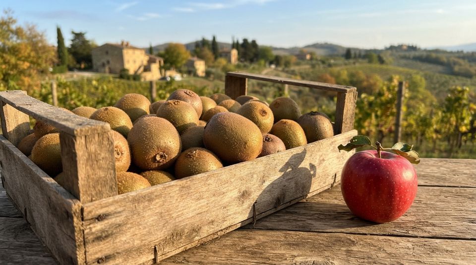 Kiwi: quando raccoglierli e il trucco della mela per farli maturare in casa