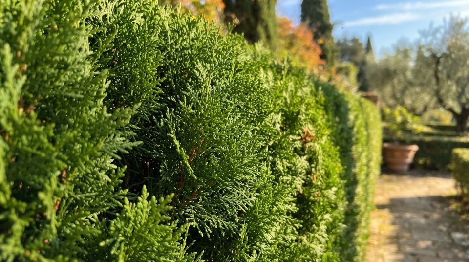 Siepi di conifere: la potatura autunnale per mantenerle fitte senza creare buchi secchi